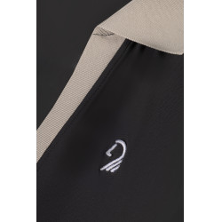 Polo HKM sans manches femme Limone Noir