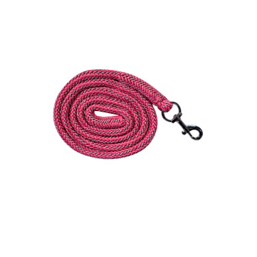 HKM Lilly halsterset met musketonhaak en afneembare franje Roze