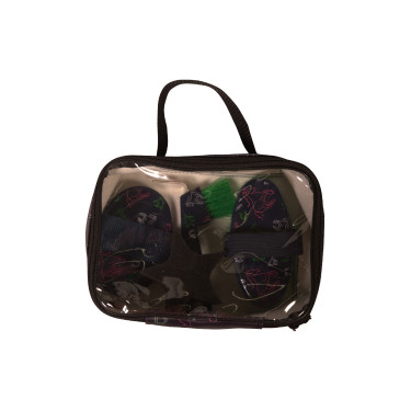 Set de pansage HKM Maui par 4 Bleu profond