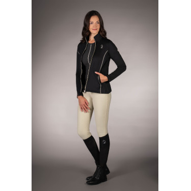 Lauria Garrelli Limone dames sweatvest met rits Zwart