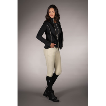 Sweat zippé Lauria Garrelli Limone femme Noir