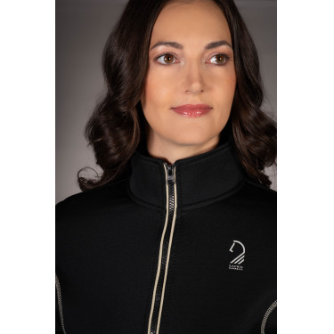 Sweat zippé Lauria Garrelli Limone femme Noir