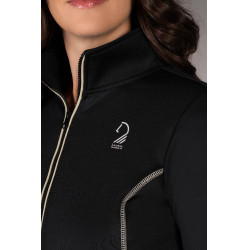 Sweat zippé Lauria Garrelli Limone femme Noir