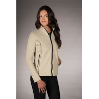 Sweat zippé Lauria Garrelli Limone femme Gris / beige