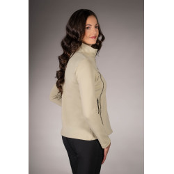 Sweat zippé Lauria Garrelli Limone femme Gris / beige