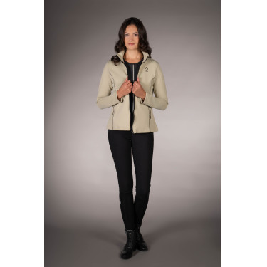 Sweat zippé Lauria Garrelli Limone femme Gris / beige