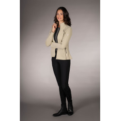 Sweat zippé Lauria Garrelli Limone femme Gris / beige