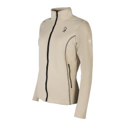 Sweat zippé Lauria Garrelli Limone femme Gris / beige