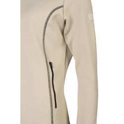Sweat zippé Lauria Garrelli Limone femme Gris / beige
