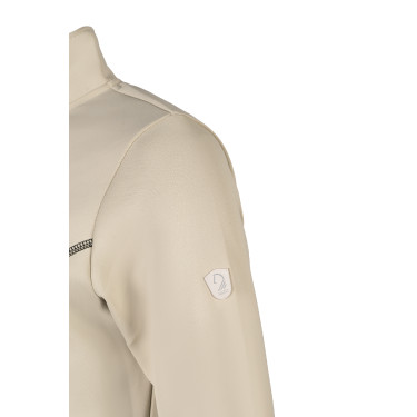 Sweat zippé Lauria Garrelli Limone femme Gris / beige