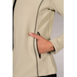 Lauria Garrelli Limone dames sweatvest met rits Grijs / beige