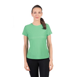 T-shirt HKM Sporty Mesh dames met korte mouwen Groen T-shirt HKM Sporty Mesh dames met korte mouwen Groen