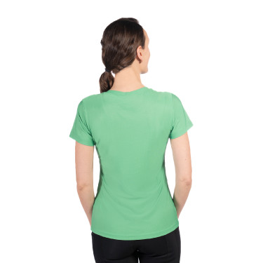 T-shirt HKM Sporty Mesh dames met korte mouwen Groen T-shirt HKM Sporty Mesh dames met korte mouwen Groen