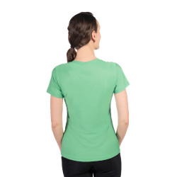 T-Shirt HKM Sporty Mesh femme manches courtes Vert