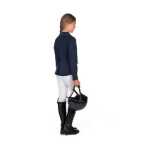Veste de concours HKM Amy enfant Bleu profond Veste de concours HKM Amy enfant Bleu profond