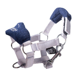 HKM Cuddle Horse halsterset Grijs / blauw