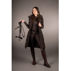 Dames lange mouwloze vest Lauria Garrelli Arezzo Donkerbruin