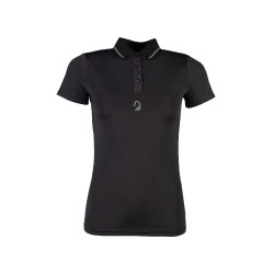 Polo Laura Garrelli Limone manches courtes femme Noir