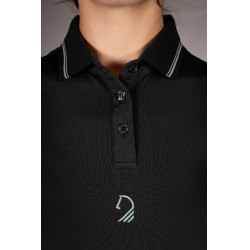 Polo Laura Garrelli Limone manches courtes femme Noir
