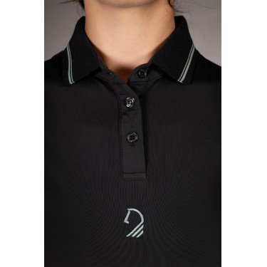 Polo Laura Garrelli Limone met korte mouwen voor dames Zwart Polo Laura Garrelli Limone met korte mouwen voor dames Zwart