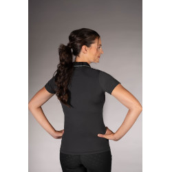Polo Laura Garrelli Limone met korte mouwen voor dames Zwart Polo Laura Garrelli Limone met korte mouwen voor dames Zwart