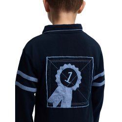 Polo de rugby LeMieux Mini Robbie Marine Bleu marine