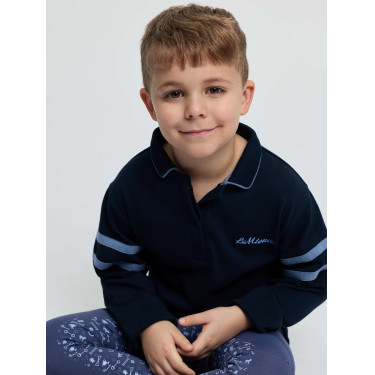 LeMieux Mini Robbie rugbyshirt Marine Marineblauw