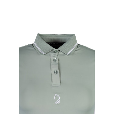 Polo Laura Garrelli Limone manches courtes femme Salvia Vert