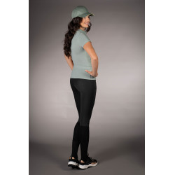 Polo Laura Garrelli Limone manches courtes femme Salvia Vert