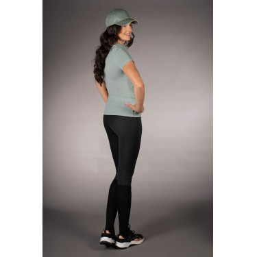 Polo Laura Garrelli Limone met korte mouwen voor dames Salie Groen Polo Laura Garrelli Limone met korte mouwen voor dames Salie Groen