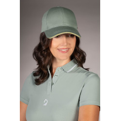 Polo Laura Garrelli Limone manches courtes femme Salvia Vert