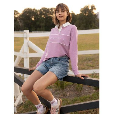 Rugbyshirt LeMieux Rochelle dames Fondant Roze