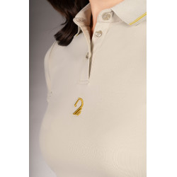 Polo Laura Garrelli Limone manches courtes femme Gris / beige Polo Laura Garrelli Limone manches courtes femme Gris / beige