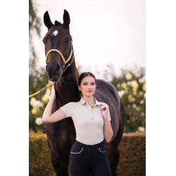 Polo Laura Garrelli Limone manches courtes femme Gris / beige Polo Laura Garrelli Limone manches courtes femme Gris / beige