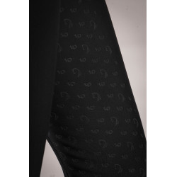 Damesrijbroek Lauria Garrelli Limone met volledig siliconen zitvlak Zwart