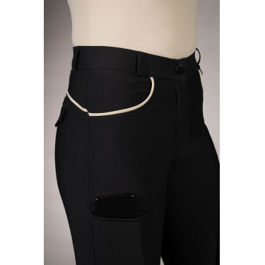 Pantalon Lauria Garrelli Limone fond intégral en silicone femme Noir