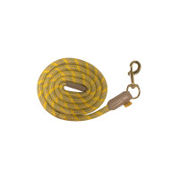 Longe Lauria Garrelli Limone met musketonhaak Grijs / beige