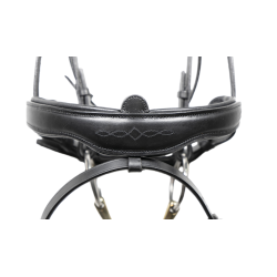 Signature by Antares dressuurhoofdstel met gecombineerde neusriem Zwart