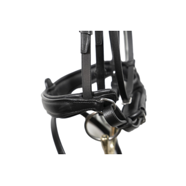 Signature by Antares dressuurhoofdstel met gecombineerde neusriem Zwart