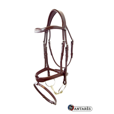 Bridon Signature by Antares muserolle combinée signature Marron