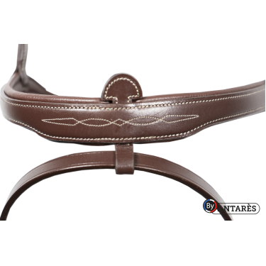 Signature-hoofdstel by Antares gecombineerde neusriem signature Bruin