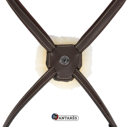 Bridon Signature by Antares muserolle combinée Marron