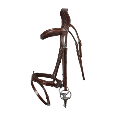 Bridon Signature sport by Antares muserolle combinée Marron