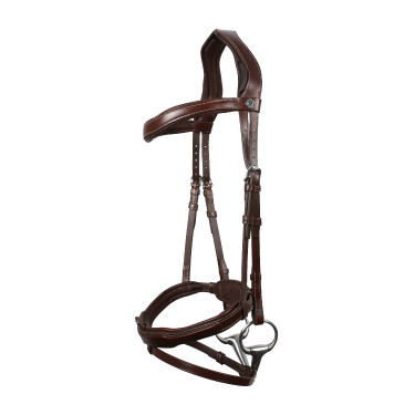 Bridon Signature sport by Antares muserolle combinée Marron