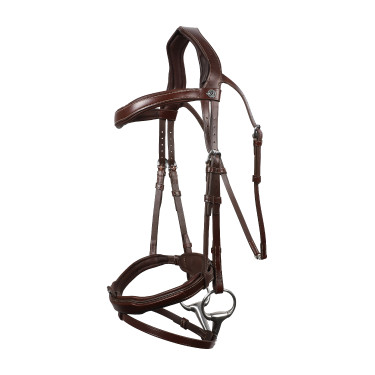 Bridon Signature sport by Antares muserolle combinée Marron