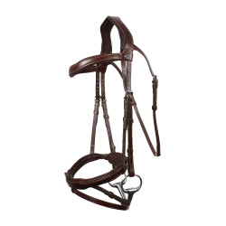 Signature sport hoofdstel by Antares gecombineerde neusriem Bruin