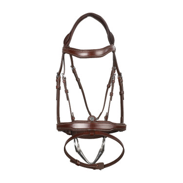 Signature sport hoofdstel by Antares gecombineerde neusriem Bruin