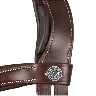 Bridon Signature sport by Antares muserolle combinée Marron