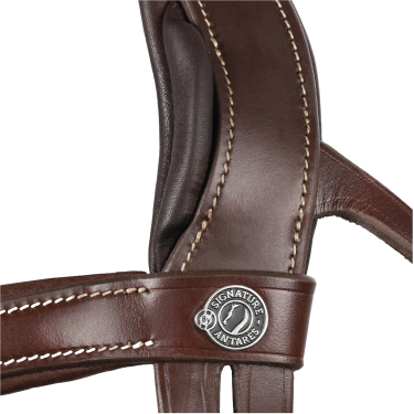 Bridon Signature sport by Antares muserolle combinée Marron