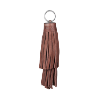 Porte clef Antares pompon Noisette Marron